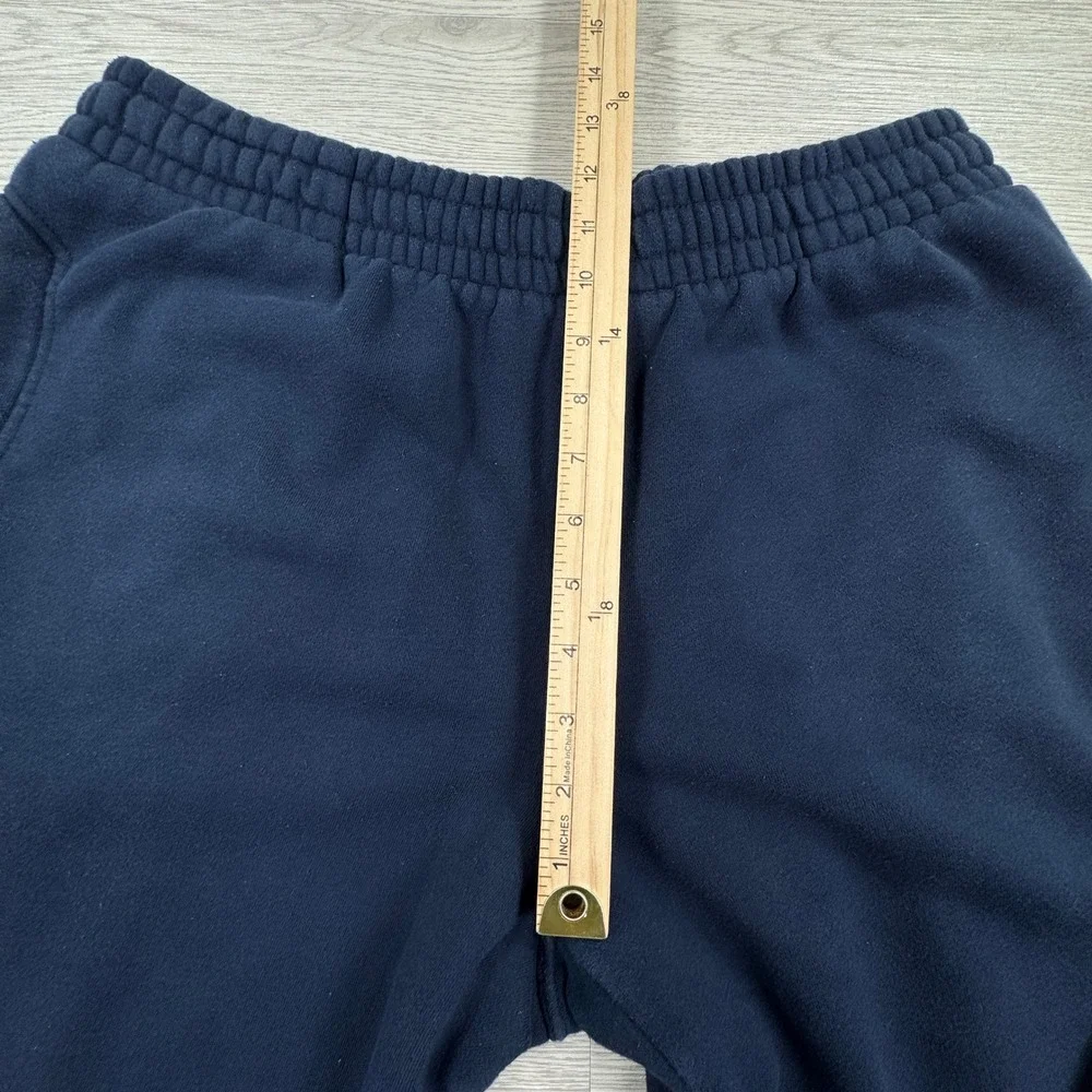 Nike Mens Sweatpants Cargo Fleece Navy Blue Large Swoosh Logo Relaxed Fit Sporty